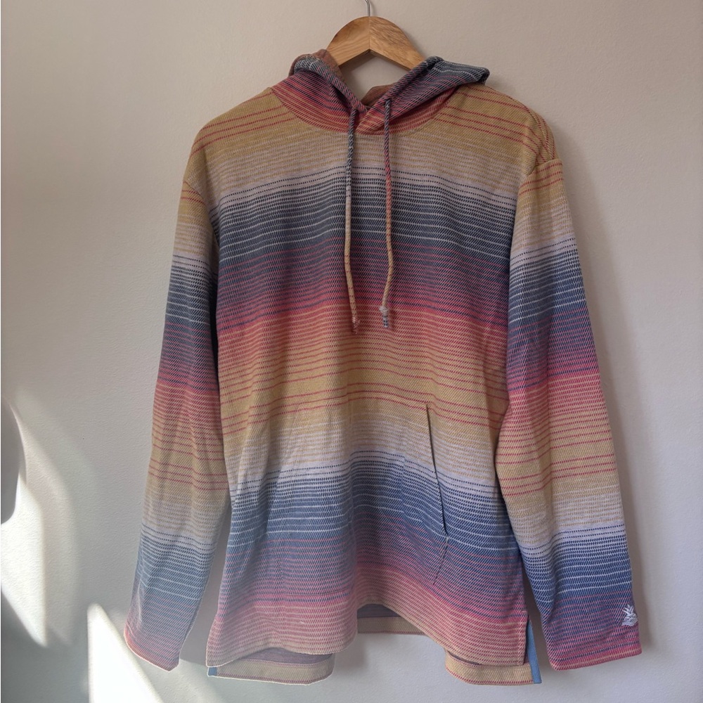 chubbies Striped Hoodie in Pink, Blue & Yellow Blend